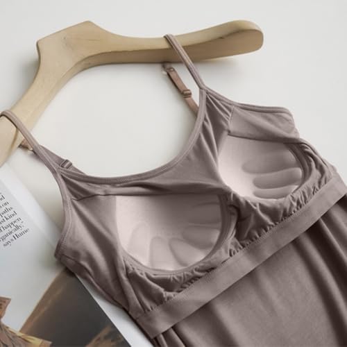 Tank Top for Women Built in Bra Adjustable Spaghetti Strap Workout Tops Gym Shirts Sleeveless Basic Under Clothes4