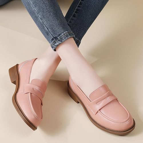 Image of Loafers for Women Black Penny Loafer Business Casual Shoes Women's Loafers & Slip-Ons Ladies Flats Comfortable Dressy
