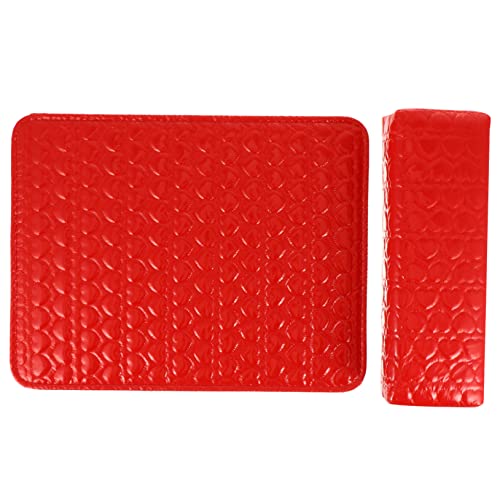 VALICLUD 2 Piezas almohada de mano de manicura de cuero reposabrazos manicura apoyabrazos manicura kit de manicura reposabrazos para nail tech almohada de mano de cuero almohada de manicura