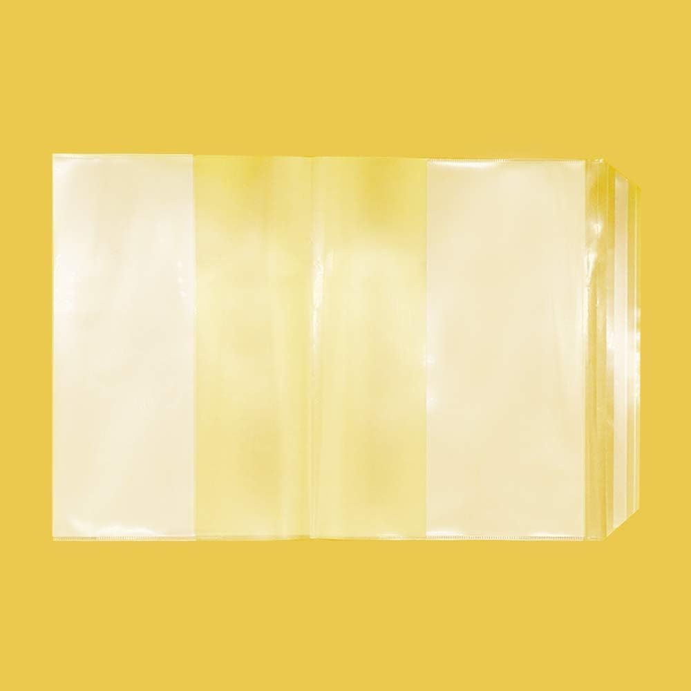 EULANT 10 sztuk przezroczystej okładki na książki (19,5 x 26,5 cm), regulowana wyściółka książek, plastikowe okładki na książkę do szkoły podstawowej