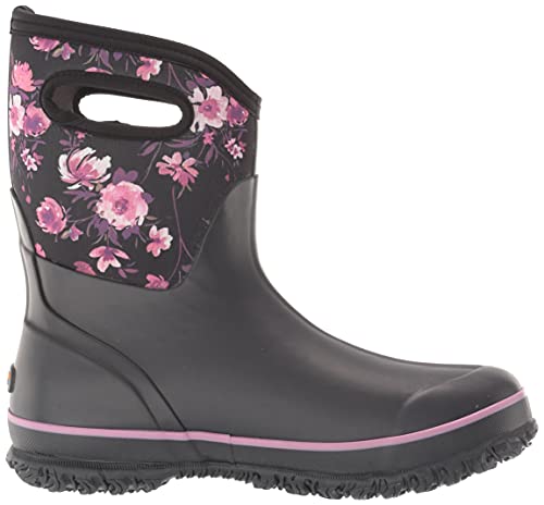 Bogs Womens Classic Mid Rain Boot, Painterly Print - Black, 7 Us #TOP5