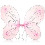 Amplia gama de usos: esta hermosa ala de princesa ángel es adecuada para la mayoría de las ocasiones; Se puede aplicar como una herramienta de actuación o un accesorio para su pequeña hada, y es muy adecuado para juegos diarios de simulación y diversión, fiestas de disfraces, juegos escolares, juegos de natividad o Halloween Sweet angel