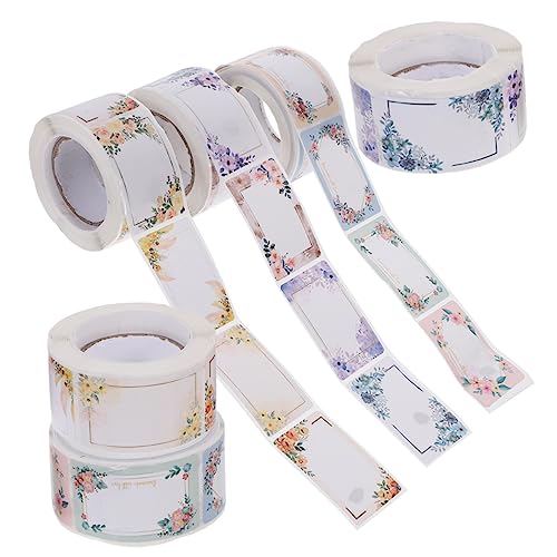 SHINEOFI 6 Rollos pegatina etiqueta organizadores alimento frigorifico heladera vinotecas botella Fecha kitchen stickers frigorficos frigoríficos pegarinas bar datiles bottle dátiles label