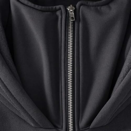 Mens Sweat Suits 2 Piece Set Zip Hoodie Wide Leg Pants Streetwear Lounge - image 3