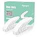 AQUAPRO Shoe Slots Organizer, Adjustable Shoe Stacker Space Saver, Double Deck Shoe Rack Holder for Closet Organization (10-Pack)(White)