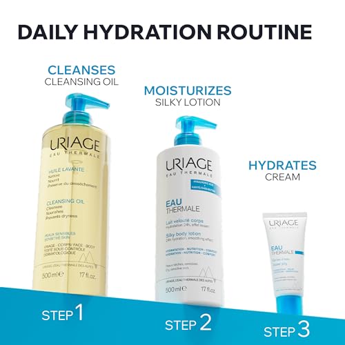 Image of Uriage Cleansing Oil With Glycerin 25%, 2-In-1, Gently Cleanses & Moisturizes, Foaming Shower Oil For The Whole Family, Face & Body, Lovely Fragrance, Soap-Free, Physiological Ph, Sensitive Skin