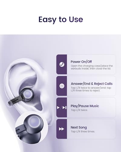 mojawa StarClip Open-Ear Wireless Bluetooth Headphones, Clip-On Earbuds with Soft Silicone Pads, 4D Panoramic Sound, Enhanced Comfort & Secure Fit, IP54 Water-Resistant Ear Grips for Workout, Black - Image 8