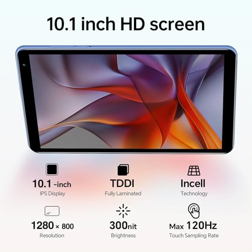 Image of Tablet with Keyboard,G1,10.1 inch Screen,3GB RAM,128G+128G Memory,4G LTE Android Tablet with Dual SIM Slots, 5MP+16MP Camera, 5000mAh Battery,Notebook Computer (Black, 5)