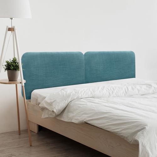 DHOME Cabecero Tapizado Liso Redondeado