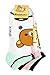 San-x Rilakkuma Bears Adult Character Ankle No-Show Socks 5 PK