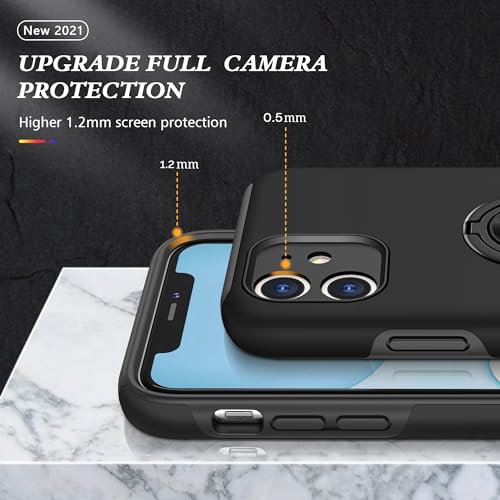 Coque iPhone 11 antichoc avec anneau rotatif pour vidéo mains libres - 5