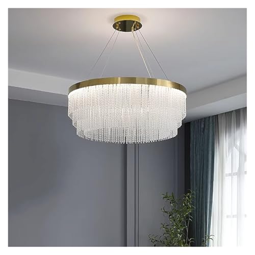Suspension lampe décor à la maison plafonnier LED en cristal de prestige moderne LWX