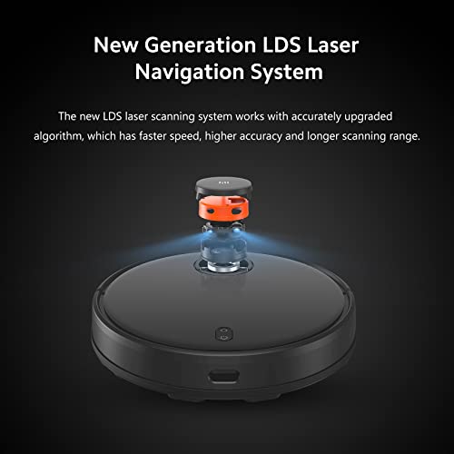 Xiaomi Mon Robot Vacuum-Mop P Robot Aspirateur Aspiration 2100 Pa, Mi Robot Vacuum-Mop P Réservoir d'eau de contrôle Intelligent, 3 Modes de Nettoyage, Noir - Image 3