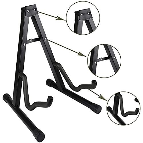 Stand de guitare universel pliant un cadre en fer noire portable portable réglable pour la guitare basse acoustique… - Les Beatles, Paul McCartney, John Lennon, RIngo Starr, George Harrison Stand de guitare universel pliant un cadre en fer noire portable portable réglable pour la guitare basse acoustique… – Image 5