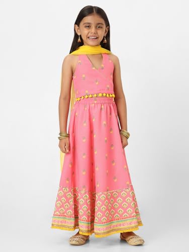 Image of Nautinati Girls Lehenga Choli Set