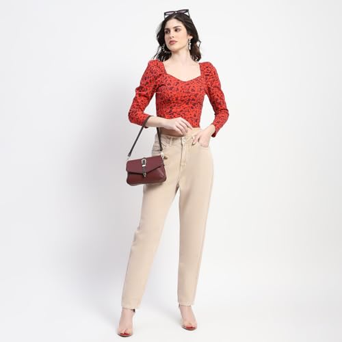 Image of Madame Straight Fit Cotton Denim