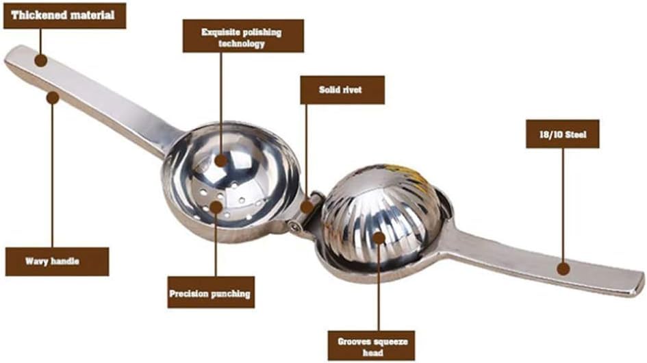 Exprimidor manual de cítricos de metal resistente para la cocina del hogar, exprimidor de jugo diseñado para frutas cítricas frescas