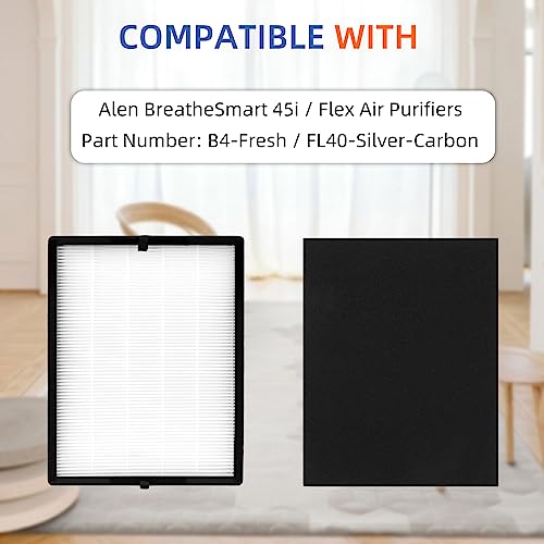 45i Replacement Filter for Breathesmart Flex Bh400 45i Air Purifier H13 Grade True Hepa Fresh Filter B4-Pure / Fl40 - Thumbnail 6