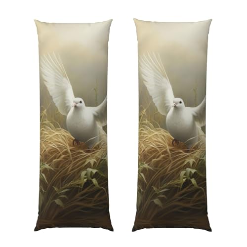 Housse de coussin de corps esthétique imprimée collines - 2