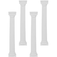 4pcs Roman Column Cake Display Stand Set Decorative Cake Holders for Party and Dessert Table Use