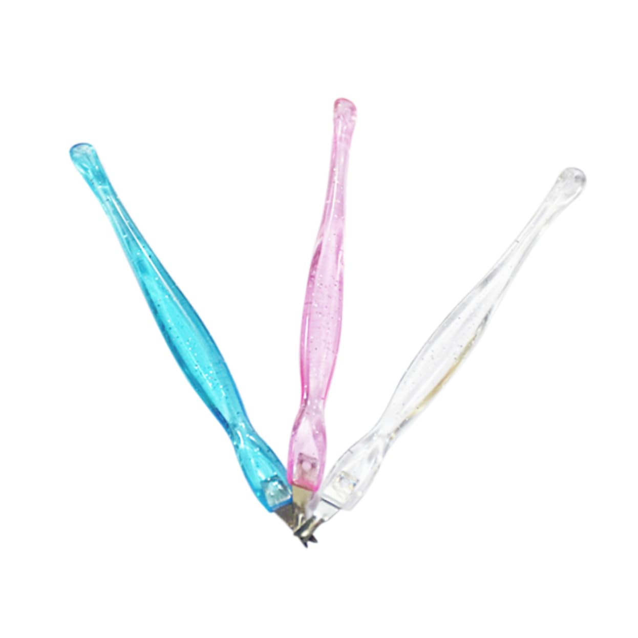 HAPINARY 12pc Nail Care Set Cuticle Pusher Clipper Remover Fork Tool Set for Dead Skin Removal