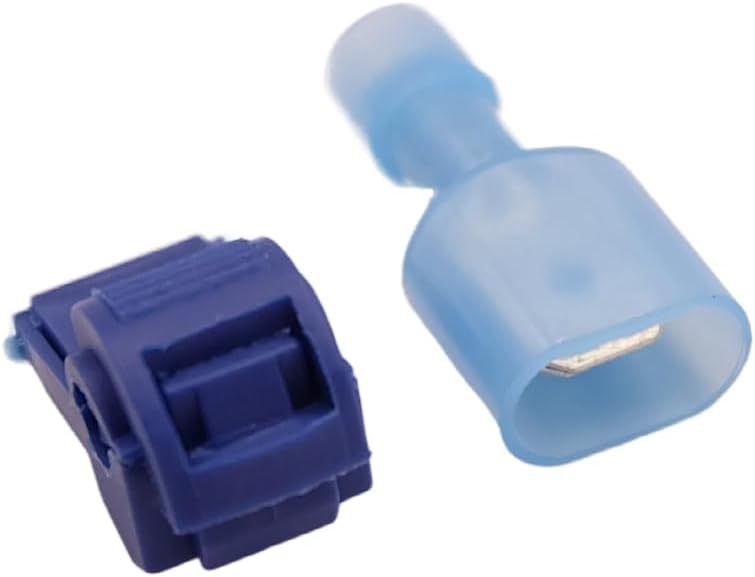 Quick Wiring Clip T Type Stripping Quick Wire Terminal Main Line Branch Fast Crimp Connector Splice Waterproof Set Terminal(9,100 Set - (200 pcs))