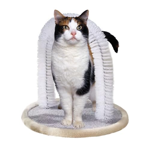 Peluquero para mascotas cepillo de autoaseo para gatos con peine de masaje y cerdas duraderas