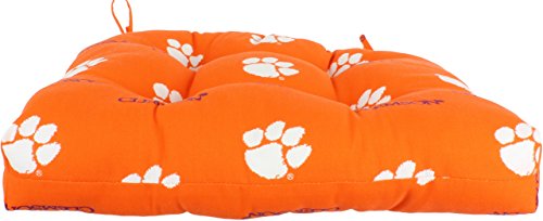 Image of Everything Comfy College Covers Clemson Tigers Indoor Outdoor Seat Cushion Patio D Cushion