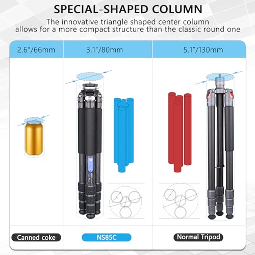 Carbon Fiber Tripod with 44mm Ball Head for Professional Photographers