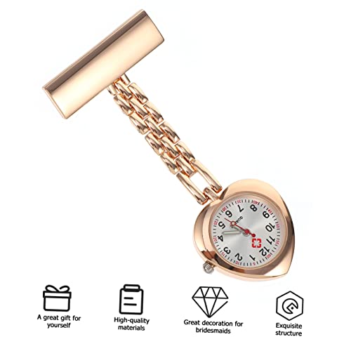 Obuyke 1 Peça Relógio De Bolso Relógios De Moda Femininos Pendurados Relógios De Enfermagem Elegante