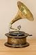 Grammophon Palazzo Int Trichter Villa Gatsby Nostalgisches Design aus Holz und Messing