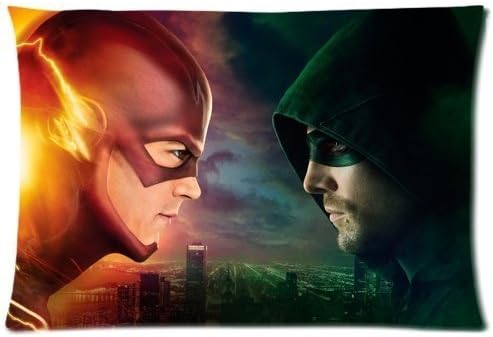 Custom Flash Vs Arrow Pillow Case Cover Design Easter Day Gifts Zippered Pillowcase Personalized Throw Pillowcases Decorative Sofa Or Bed Pillow Case Cover 20X30(2 Sides) Great Gifts For Friends Or Families