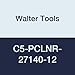 Walter Tools C5-PCLNR-27140-12 Tool Steel Boring Bar, Right Hand, 1.969" Minimum Bore Diameter, 4.685" Maximum Bore Depth, 5.512" Length