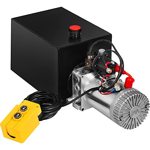 12V Dump Trailer Hydraulic Power Unit (13 Qt) with Remote