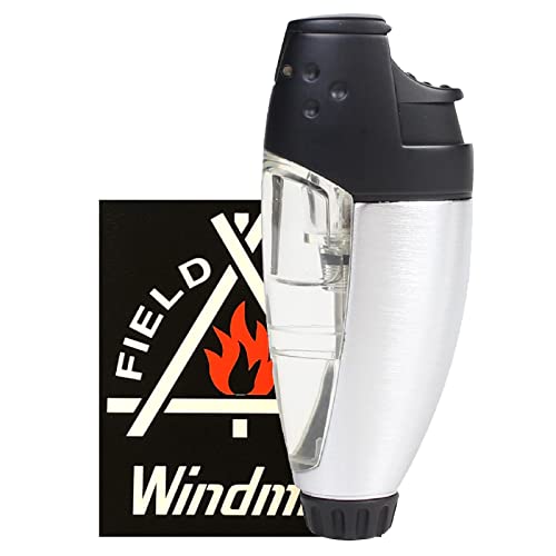 ウインドミル(Windmill) ガスライター 黒 BEEP3 ロゴステッカー付き バーナーフレーム 充填式 マット BE3-2003K