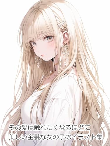 その髪は触れたくなるほどに美しい金髪な女の子のイラスト集
