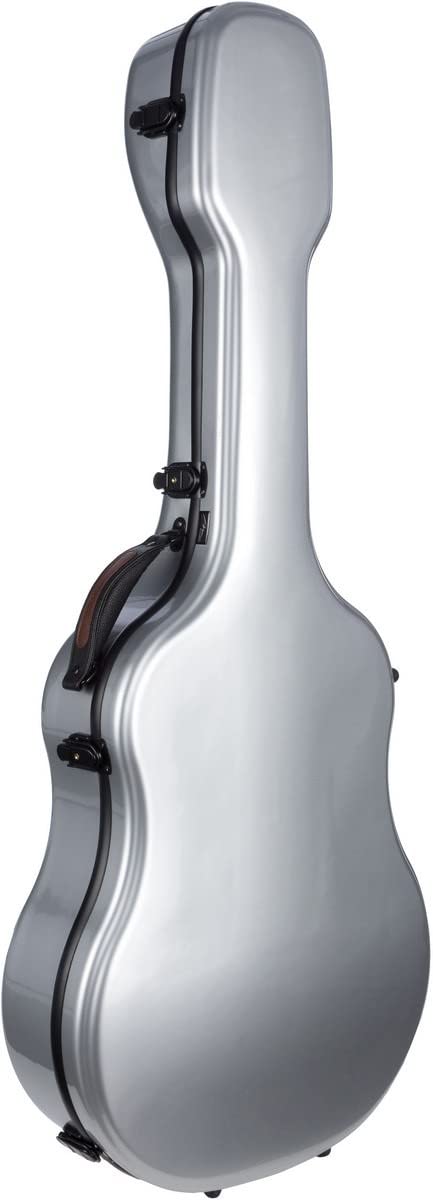 M-Case Façonné Etui pour Guitare Classique 39” - 4/4 Fiberglass Ultra Light Argent