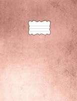 Rose Gold Notebook: College Ruled, Composition Notebook, Large, 8 1/2" x 11", Lined Writing Journal, Softcover, 100 sheets/200 pages 1975661249 Book Cover