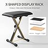 Best X-Style Adjustable Padded Keyboard Bench: good flexibility to offer 30 AODSK Keyboard Bench X-Style Cushion Padded,Piano Bench Adjustable Collapsible Stool Chair Seat,Flame Retardant Cotton,Non-Skid Design #5