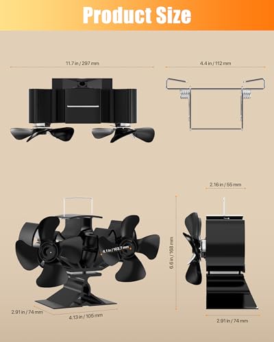 Hidalife Wood Stove Fan For Buddy Heater thumb #5