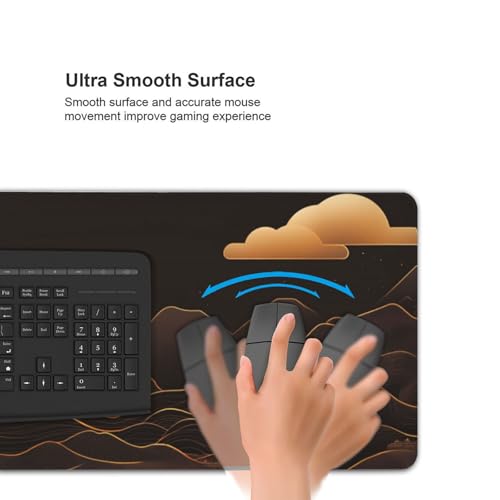 Gaming mouse pad y alfombrilla de oficina de 60x30 cm con diseño abstracto 6