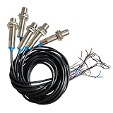 zpldAIAOSI Hall Effect Proximity Sensor, PNP NO, Magnetic Proximity Switch, Normally Open, NJK-5002A, 3 Wires, DC 6-36V, 5 Pcs