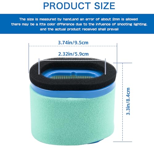 LOCOPOW 690610 697029 Air Filter for Briggs and Stratton 697029 498596 5059k for John Deere M147431 M143278 fit JS63 JS63C JS63E JA65 JA60 JA62 JS40 JS45 JA62 JS60 JS60H JS61 SP6211 SP6213 Part