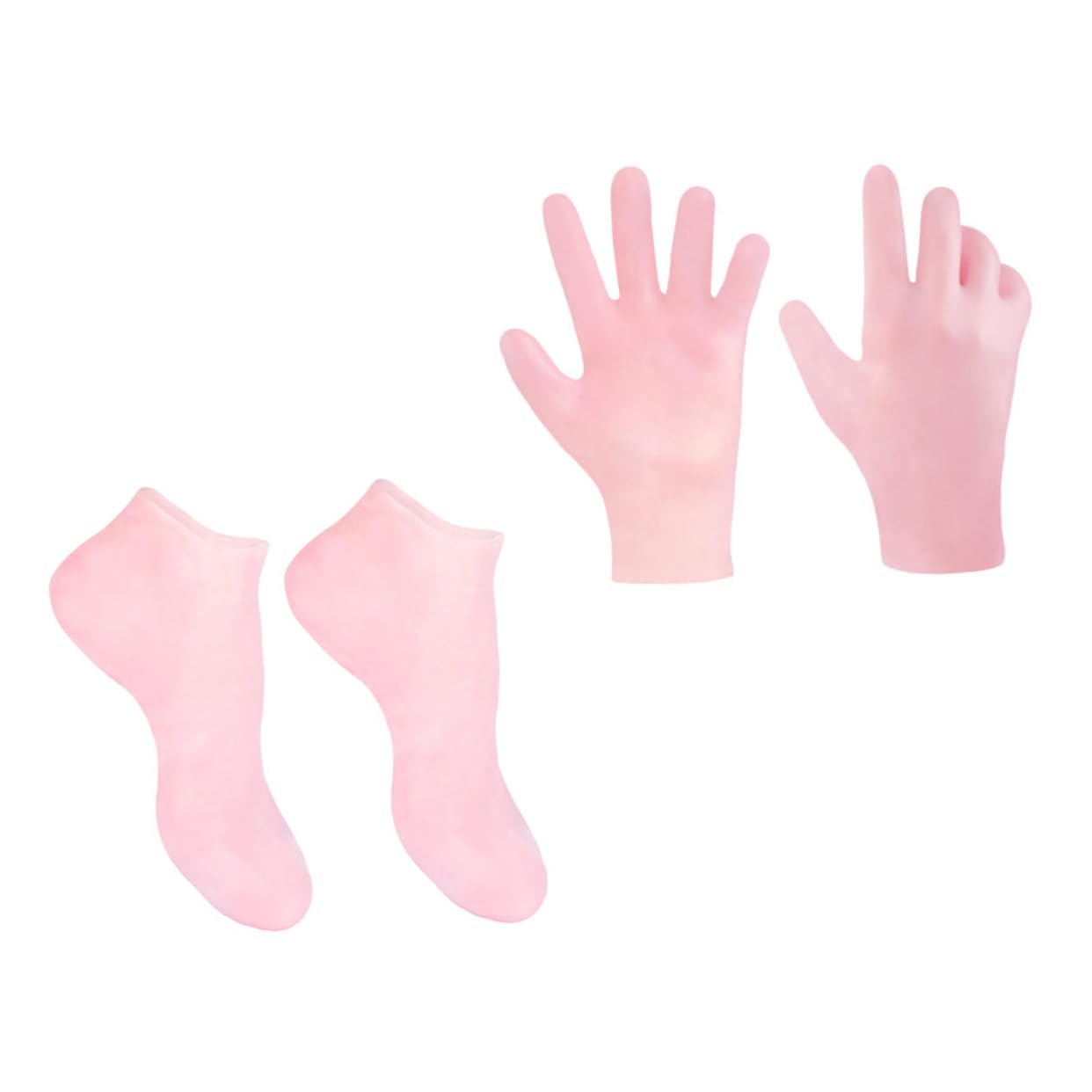 SOESFOUFU Remover Socks Moisturizing Foot Socks Foot Care Gloves Exfoliating Socks Soft Comfortable Pink