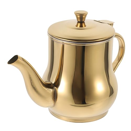 KICHOUSE Colador De Aceite Inoxidable Recipiente Para Aceite Con Filtro Extraíble Aceitera Práctica