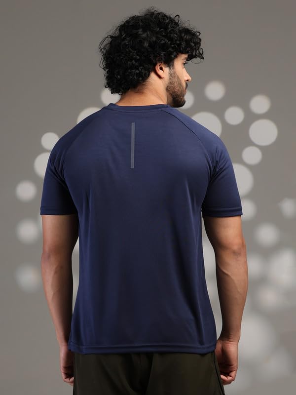 Image of CHKOKKO Gym Tshirt for Men Workout Regular Fit Sports Activewear Man Tshirts with Round Crew Neck and Half Sleeves for Yoga Running&Outdoor Activities