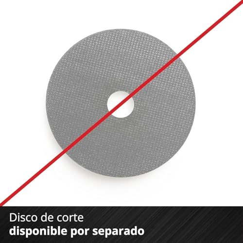 Amoladora angular con batería de 18 V Einhell TE-AG 18/115-2 disco 115mm corte 28 mm 7