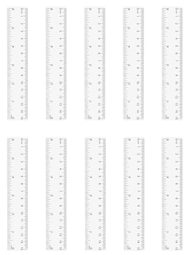 10Pcs 15cm Thick Clear Plastic Rulers - 6 Inch Shatterproof Transparent Straight Ruler Measuring Ruler Tool (15CM-10Pcs)