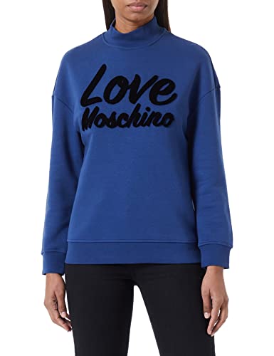 Love Moschino Regular fit Long-Sleeved high Collar Sweatshirt in Organic...