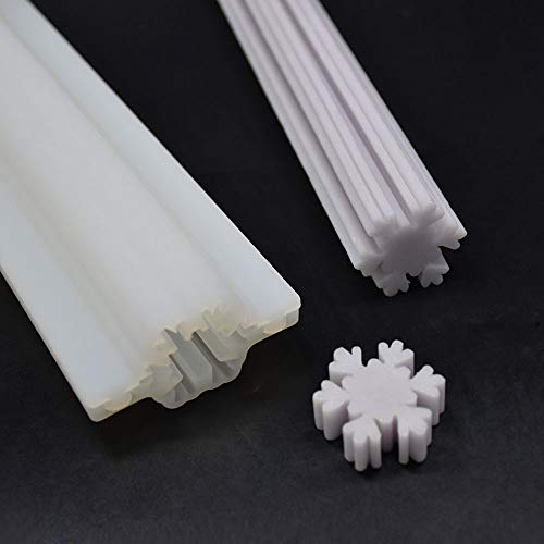 Echodone Christmas Snowflake Tube Column Silicone Soap Candle Mold Embed Soap Making Supplies Silicone Mold For Soap #TOP5